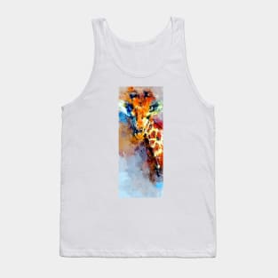 Watercolor Giraffe Tank Top